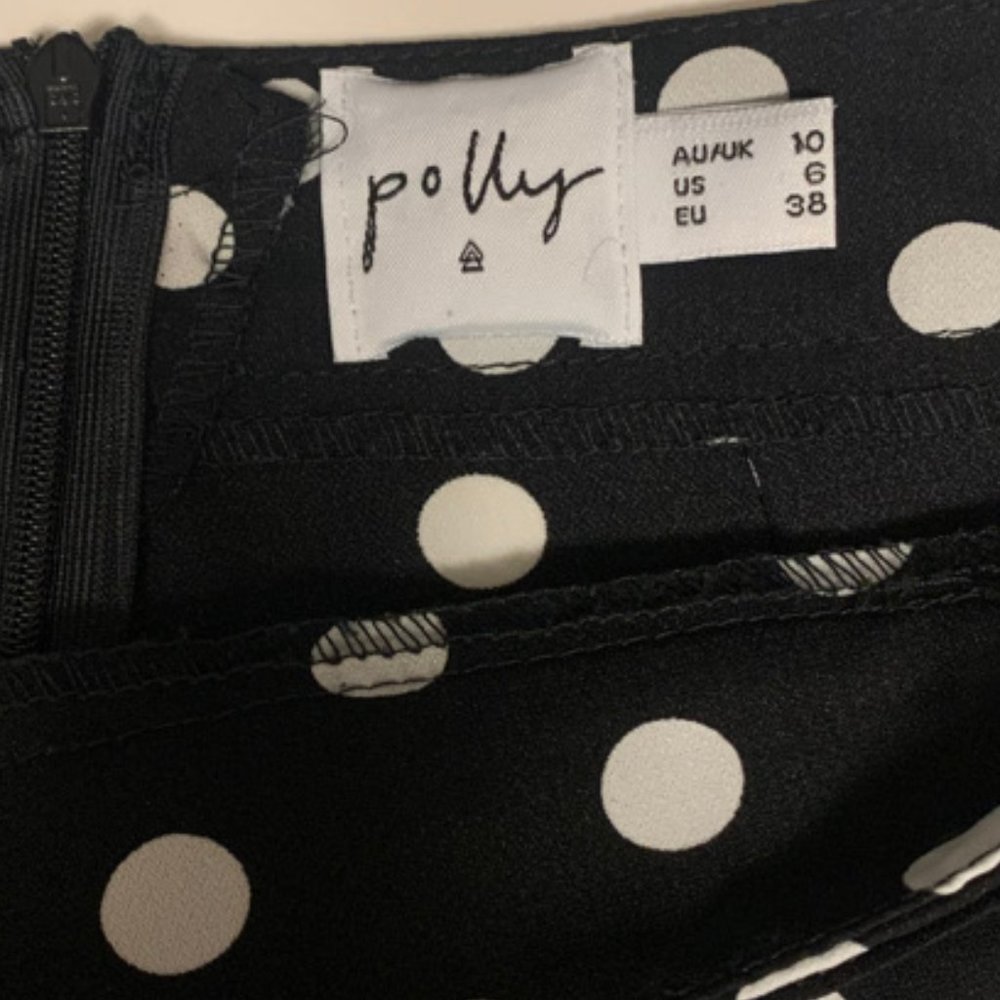 Princess Polly Polka Dot Wrap Mini Skirt / Skort - Picture 4 of 8